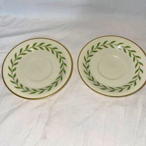 Two tea saucers  